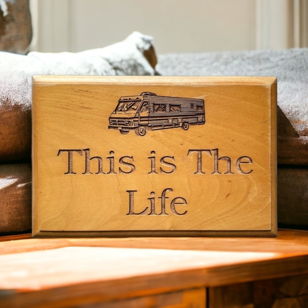 This Is The Life RV Wooden Wall Sign - Picture 13 of 13
